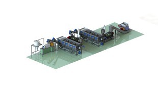 PE\PP破碎料造粒生产线 PE管材料造粒生产线 PVC造粒生产线